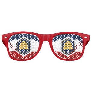 Party Shades Sunglasses with flag of Utah, USA
