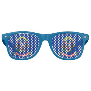 Party Shades Sunglasses with North Dakota flag