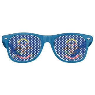 Party Shades Sunglasses with North Dakota flag