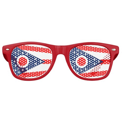 Party Shades Sunglasses with Ohio State flag