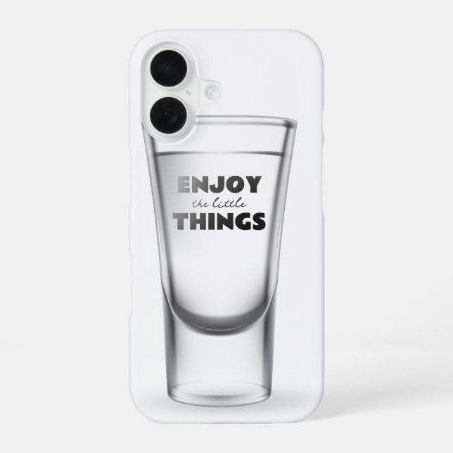 Party Shot Glass With Text iPhone Case (Back)