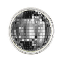 Party Silver Disco Ball Lapel Pin