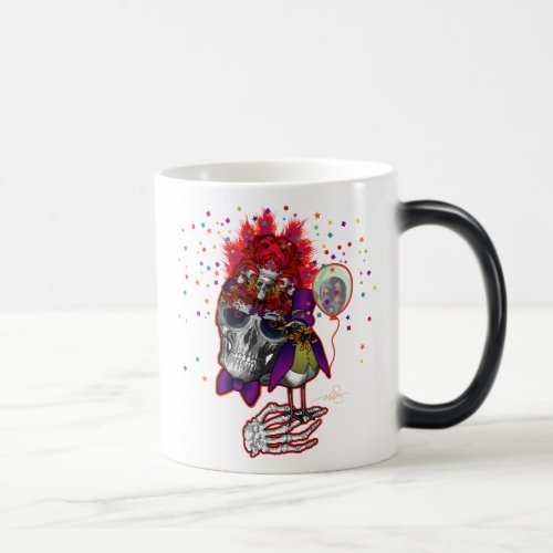 Party Skull and Black Raven Magic Mug