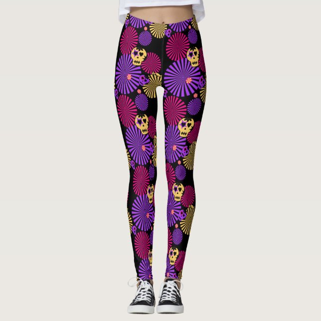 Party skulls leggings (Front)