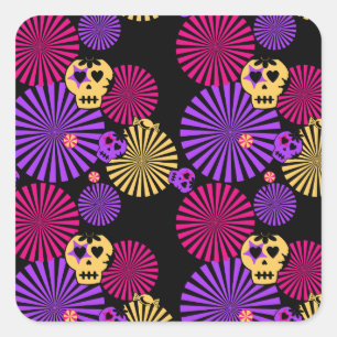 Party skulls stickers