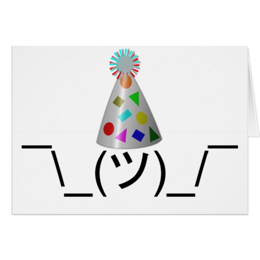 Party Smugshrug - Customizable Cards (Front Horizontal)