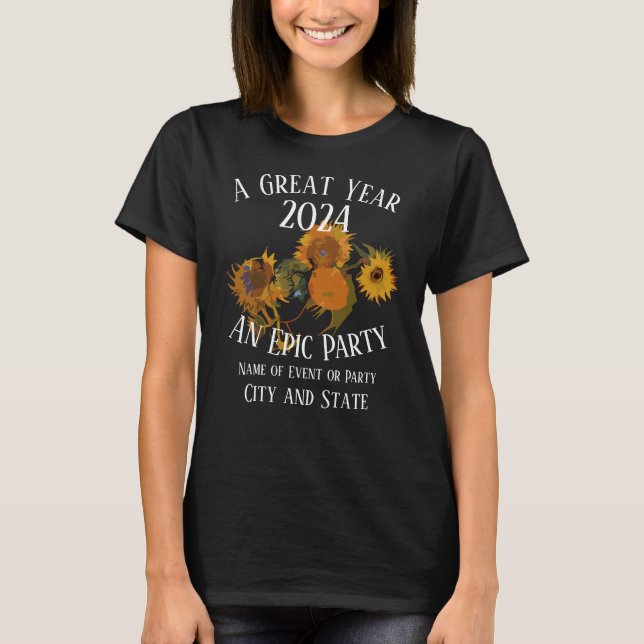 Party Souvenir Tshirt Matching Template Tee 2046 (Front)