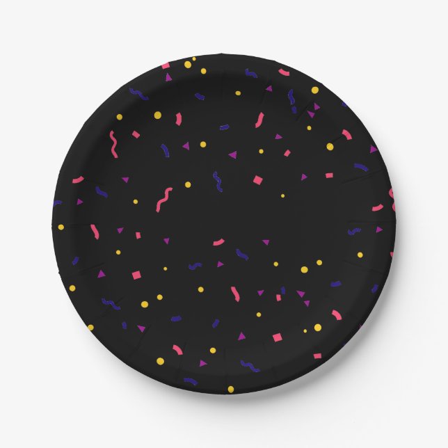 Party sprinkle's paper plates (Front)