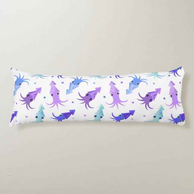 Party Squid Pattern Body Pillow (Front)