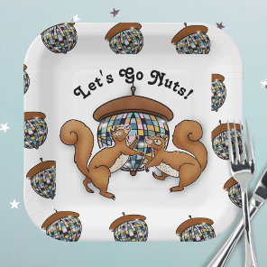 Party Squirrels Let's Go Nuts Paper Plates