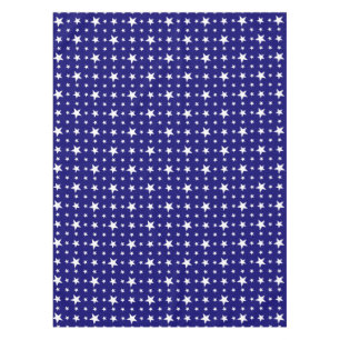 Party Stars on Blue Tablecloth