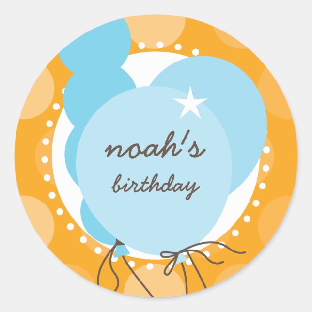 PARTY STICKERS :: balloons 1 (Front)