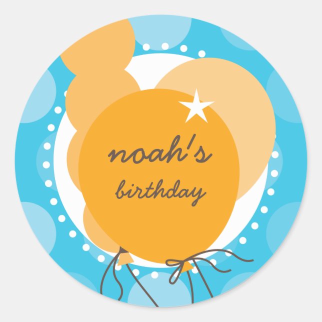 PARTY STICKERS :: balloons 2 (Front)