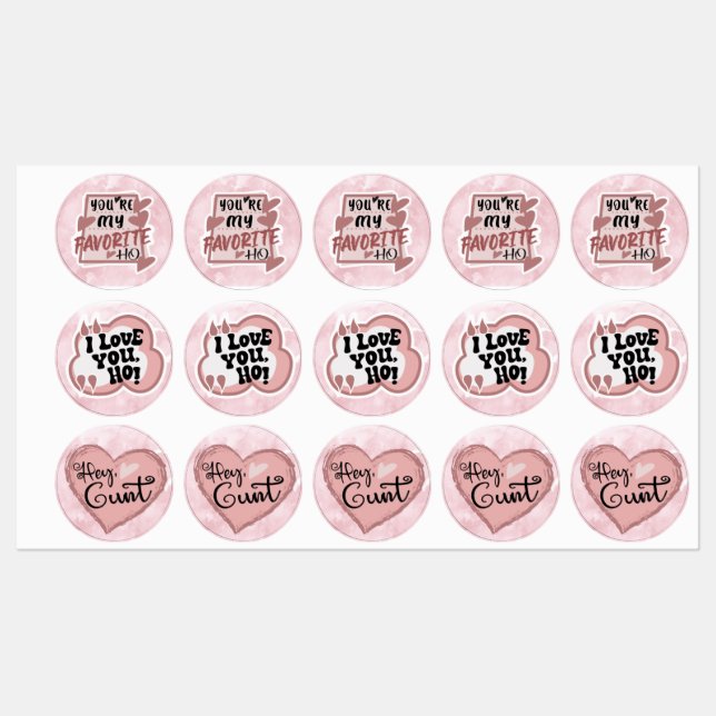 party stickers, favorite ho collection labels (Sheet)