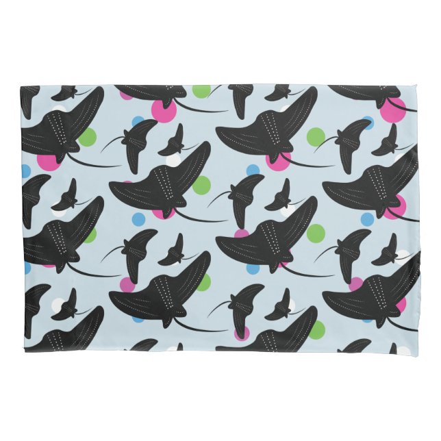 Party Stingray Colorful Pattern    Pillow Case (Front)