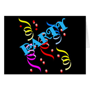 Party Streamers Cards