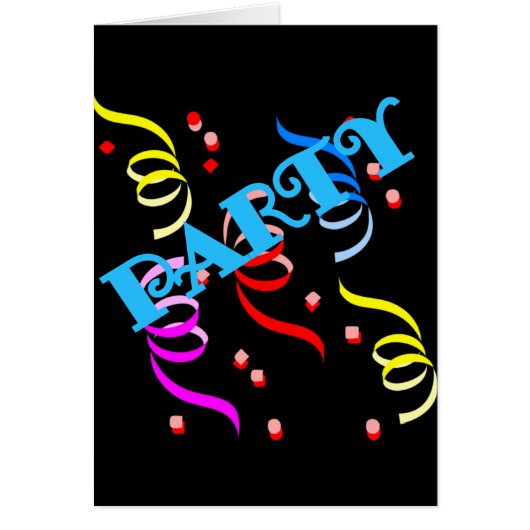 Party Streamers Cards (Front)