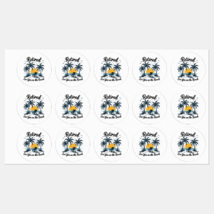 Party Summer Retired See You On The Beach Labels