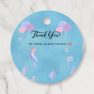 Party supplies favor tags