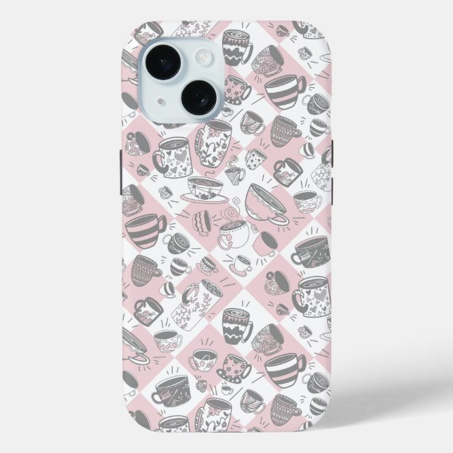 Party tea coffee cups Case-Mate iPhone case (Back)