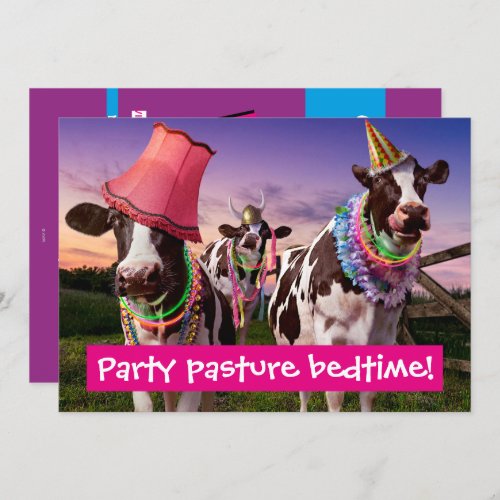 Party Til The Cows Come Home Invitation