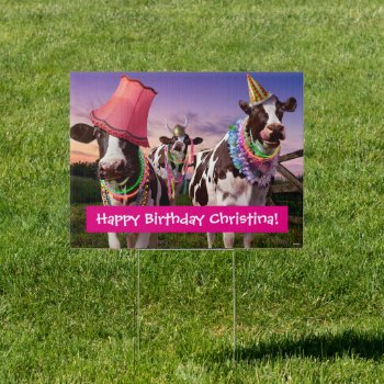 Party 'til The Cows Come Home Sign by AvantiPress at Zazzle