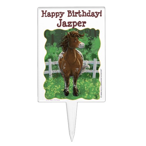 Party Time Appaloosa Horse Cake Topper