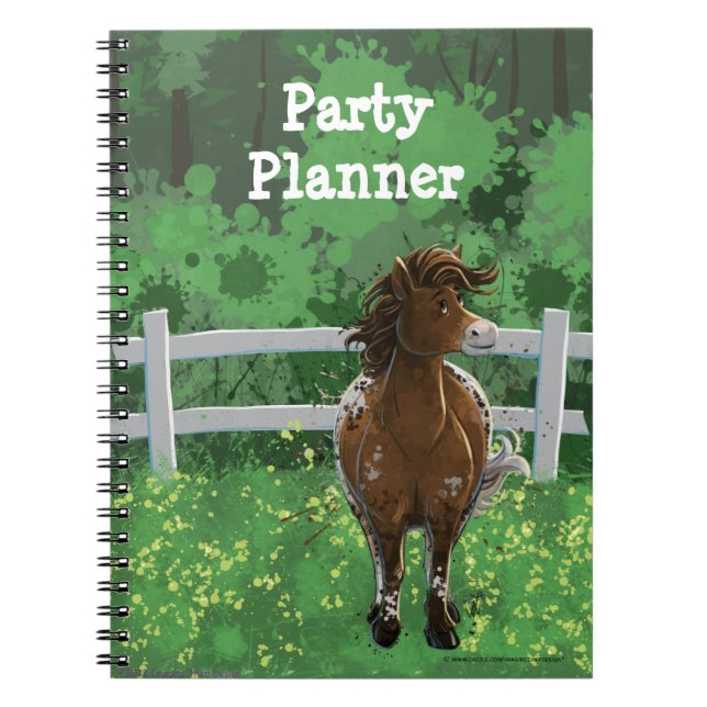 Party Time Appaloosa Horse Notebook (Front)