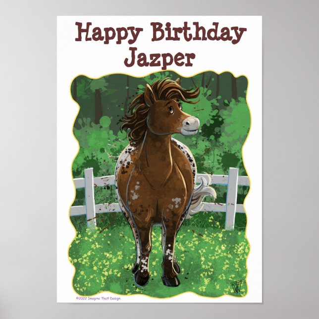 Party Time Appaloosa Horse Poster (Front)
