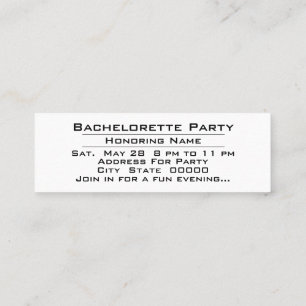 Party Time Bachelorette Bachelor Party Invitation