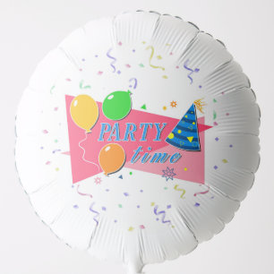 Party Time Birthday Balloon