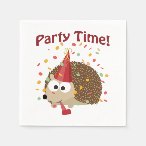 Party Time Confetti Hedgeho Napkins