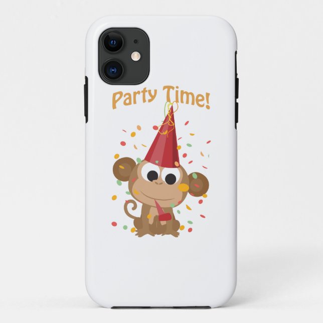 Party Time! Confetti Monkey Case-Mate iPhone Case (Back)