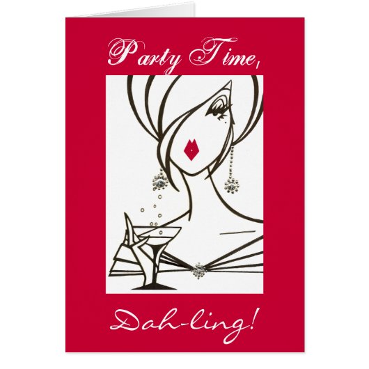 Party Time, Dah-ling! - Customized - Customized Cards (Front)