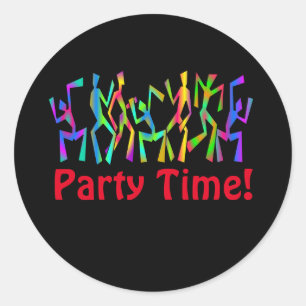 Party Time! Disco Dancers Sticker