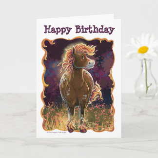 Party Time Fire Horse Card