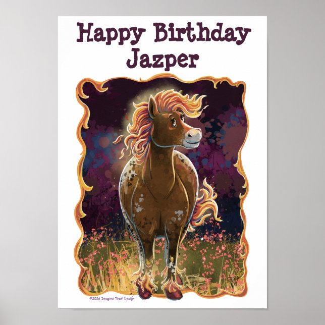 Party Time Fire Horse Poster (Front)