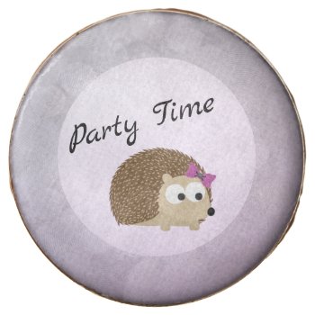 Party Time Girl Hedgehog Chocolate Covered Oreo by Egg_Tooth at Zazzle
