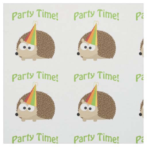 Party Time Hedgehog Fabric