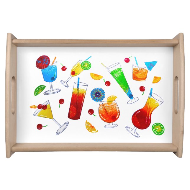 Party Time image for Small Serving Tray, Natural Tray (Front)
