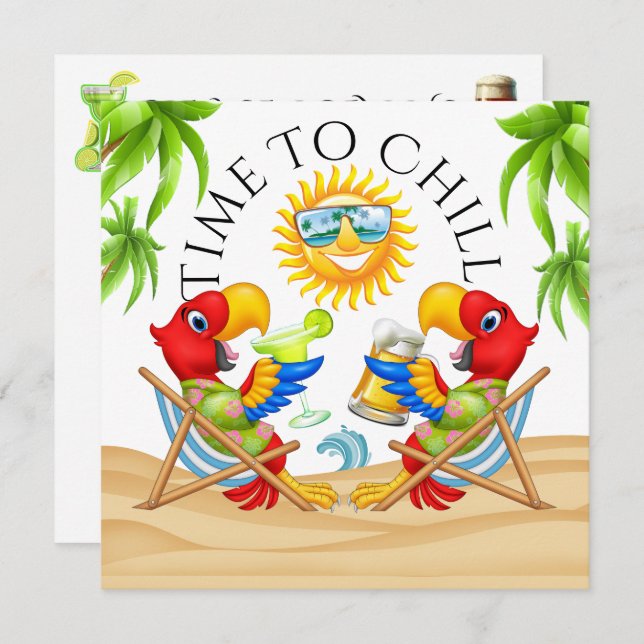 PARTY TIME Invitation (Front/Back)