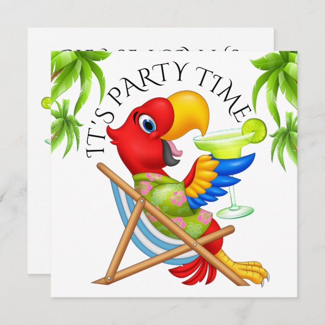 PARTY TIME Invitation (Front/Back)