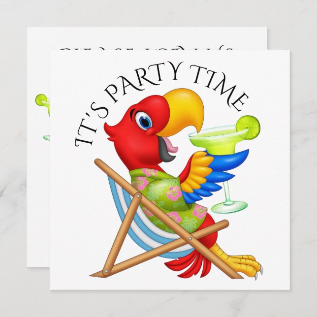 PARTY TIME Invitation (Front/Back)