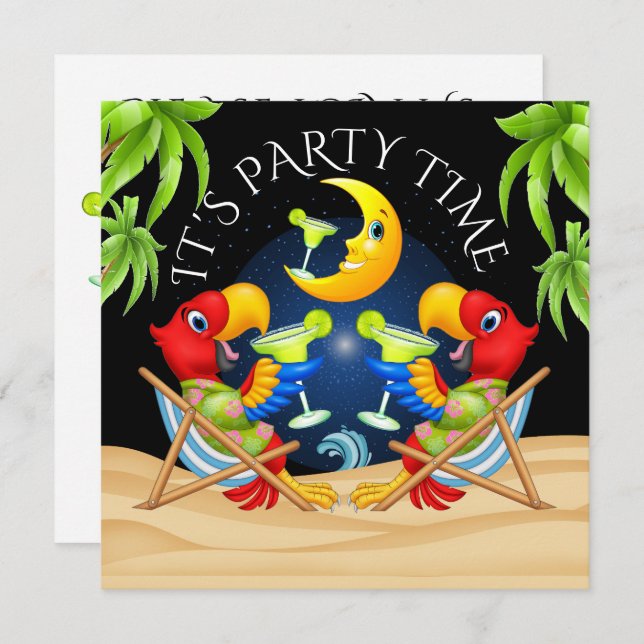 PARTY TIME Invitation (Front/Back)