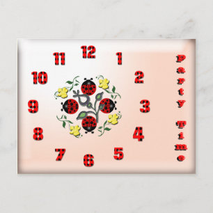 Party Time Invitation Postcard