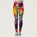 "party time" leggings<br><div class="desc">This image is from my painting "Party Time". Fun bright colors. Abstract art print.</div>