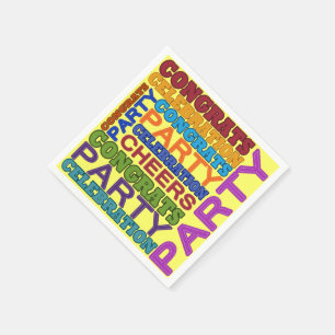 party time! napkins