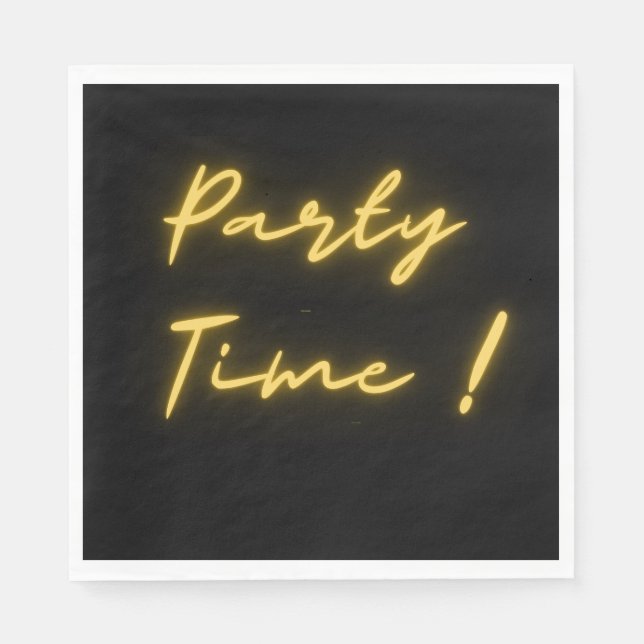Party time napkins (Front)