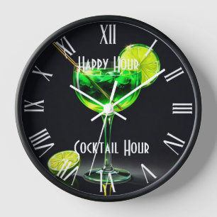 Party Time Neon Popular Personalized Clock