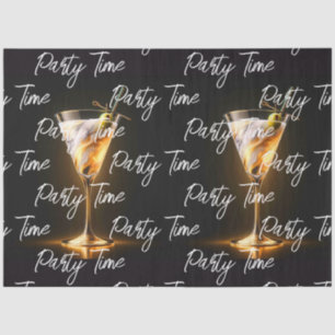 Party Time Neon Trendy Personalized Tissue Paper
